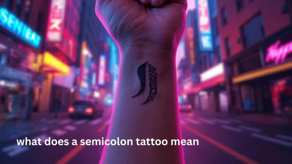 what does a semicolon tattoo mean