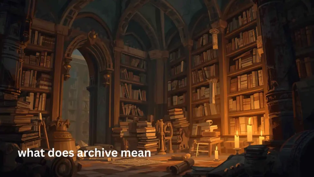 what does archive mean