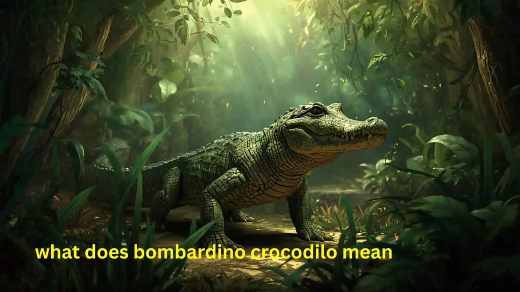 what does bombardino crocodilo mean