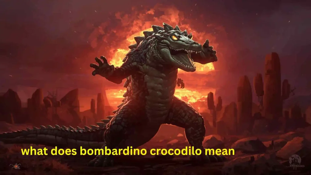 what does bombardino crocodilo mean