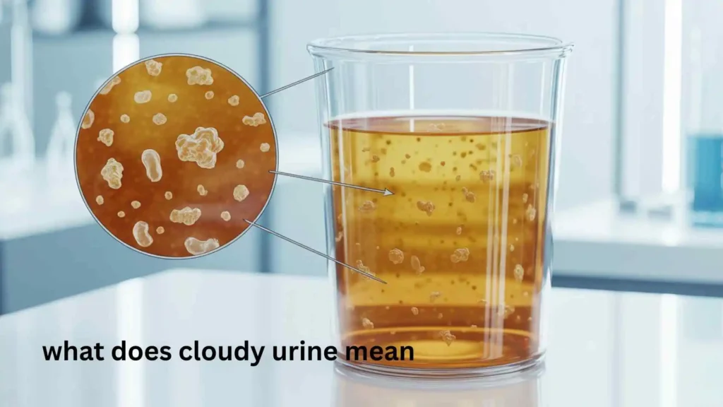 what does cloudy urine mean