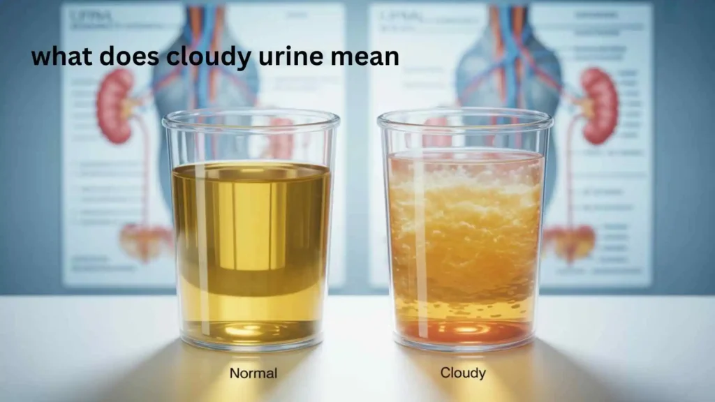 what does cloudy urine mean