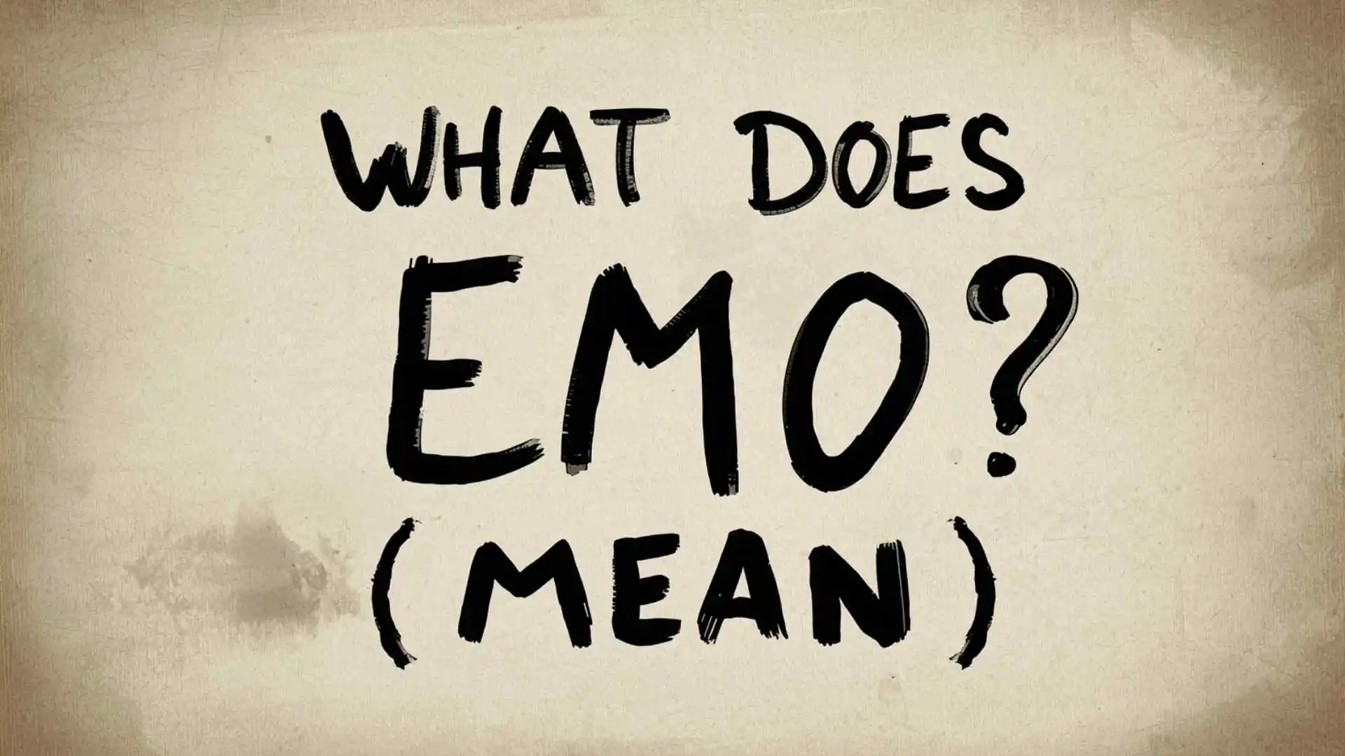 what does emo mean