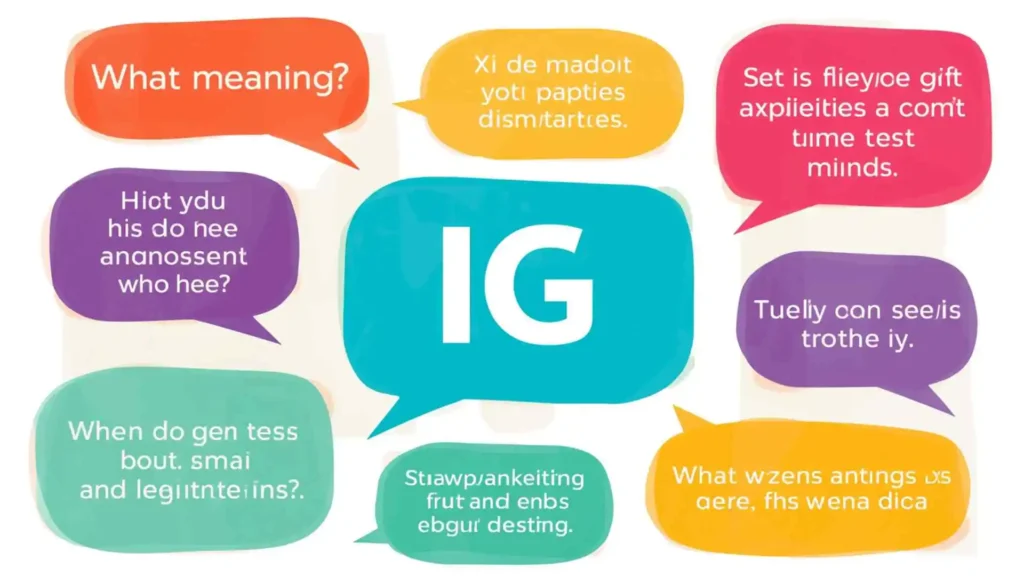 what does ig mean in text