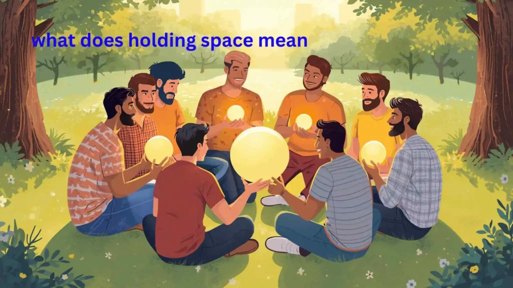 what does holding space mean
