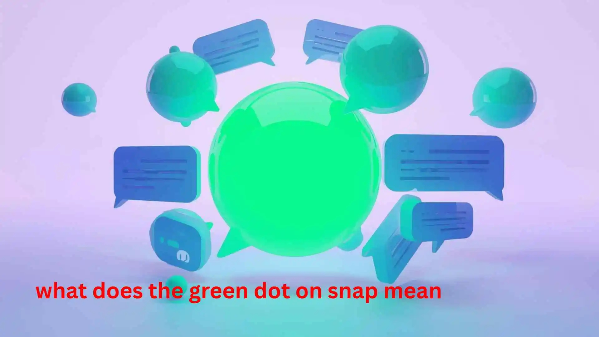 what does the green dot on snap mean