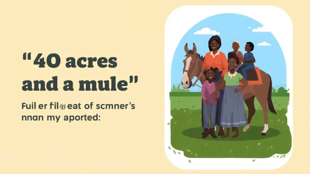 what does 40 acres and a mule mean