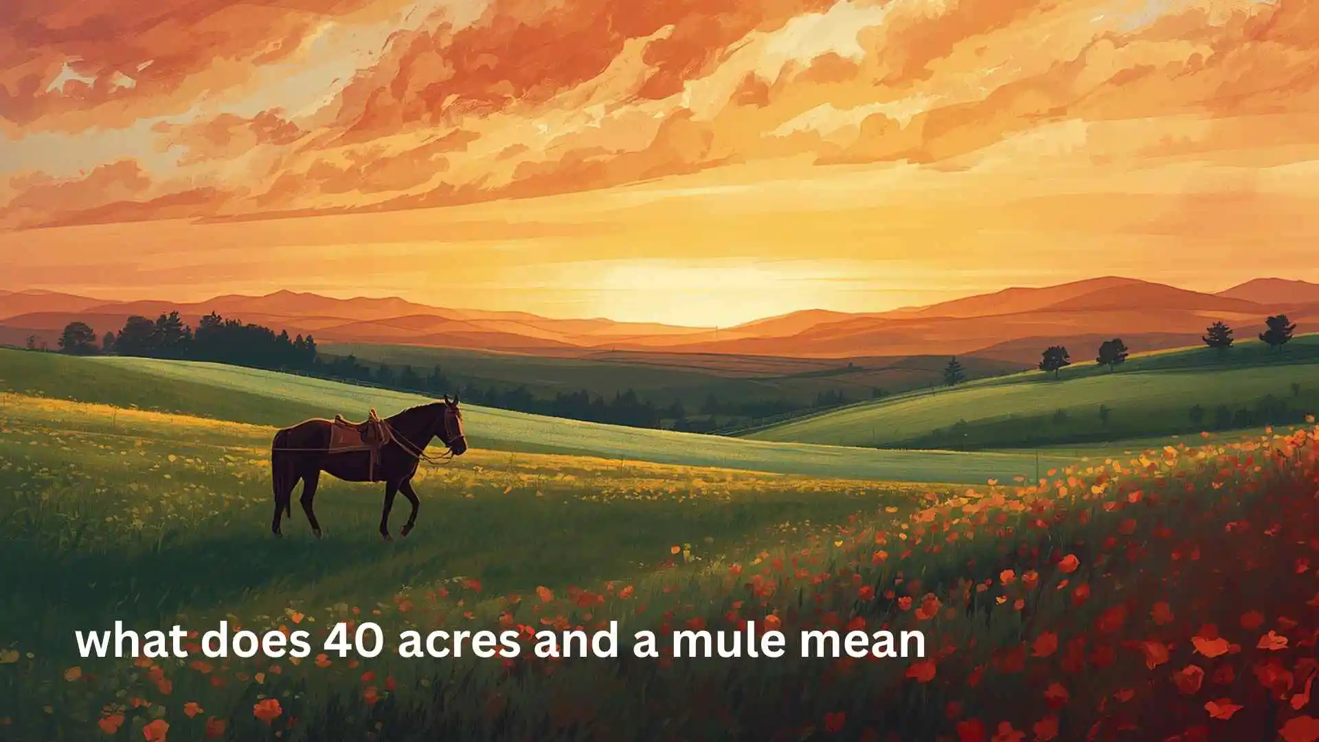 what does 40 acres and a mule mean