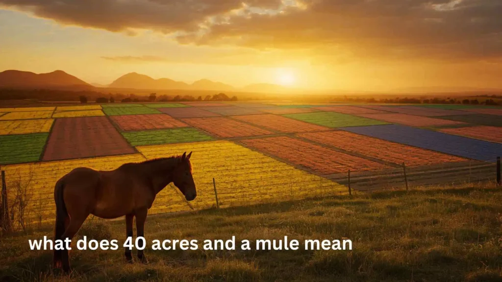 what does 40 acres and a mule mean