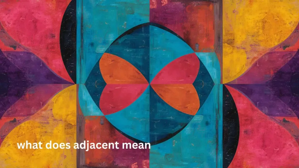 what does adjacent mean