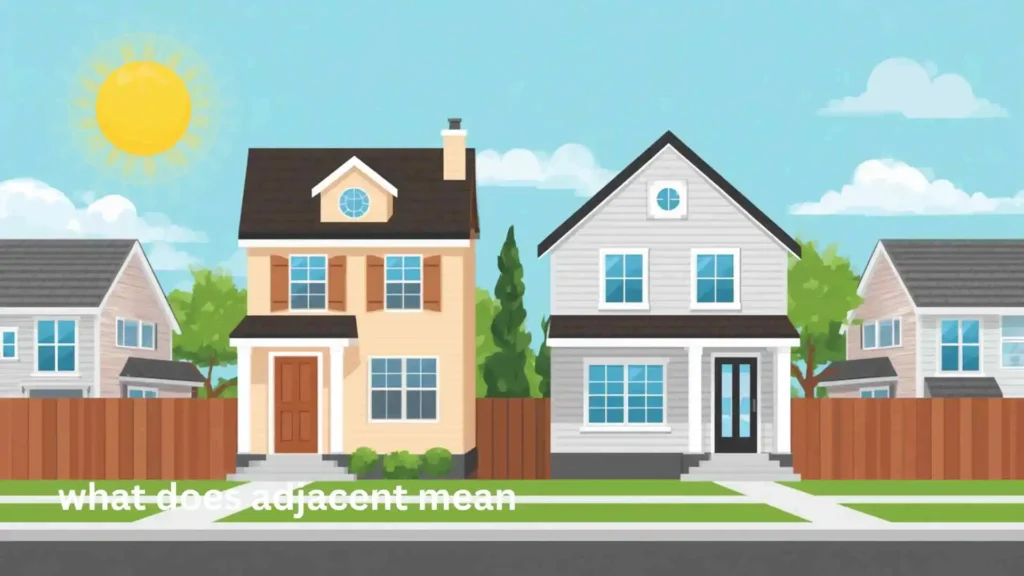 what does adjacent mean