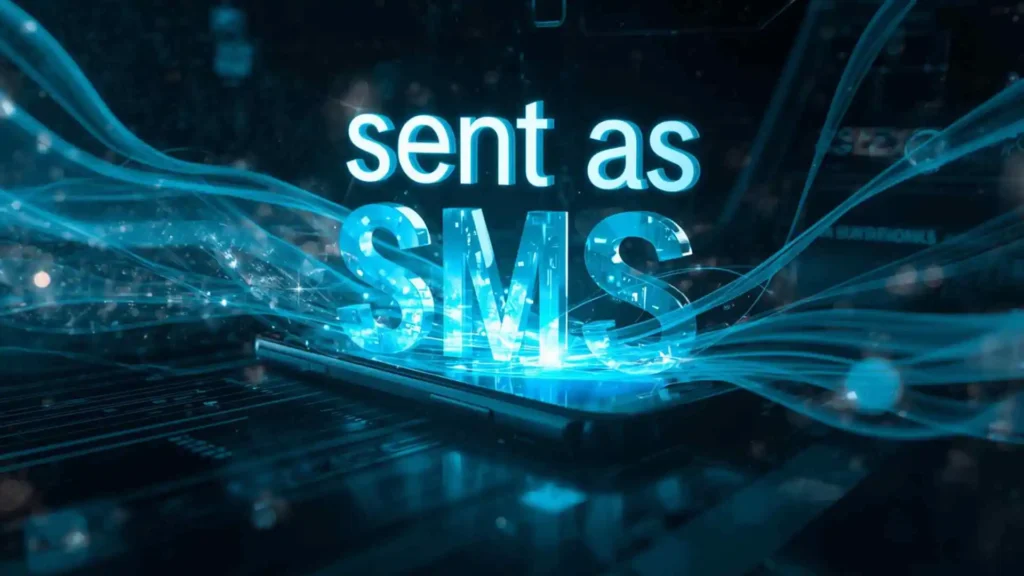 what does sent as sms mean
