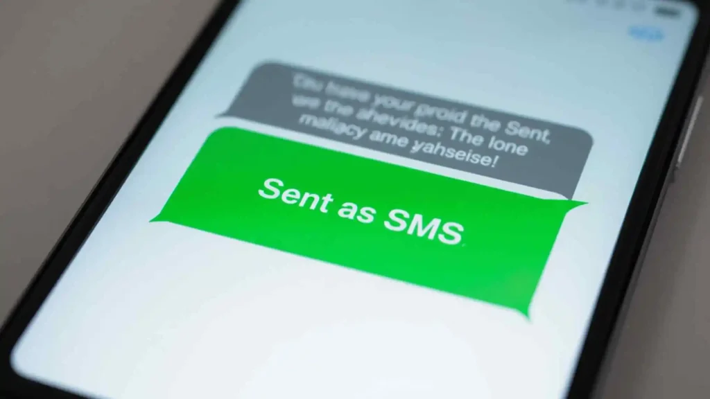 what does sent as sms mean