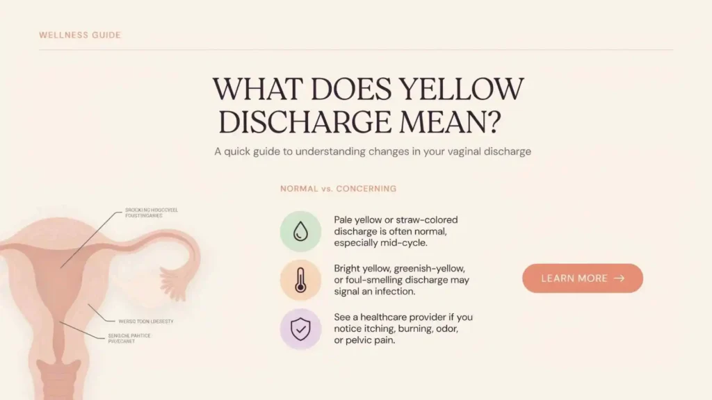what does yellow discharge mean