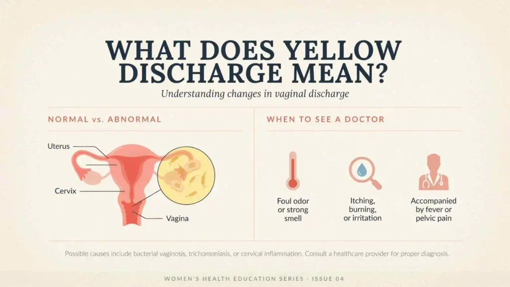 what does yellow discharge mean