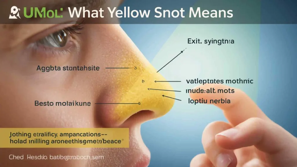 what does yellow snot mean