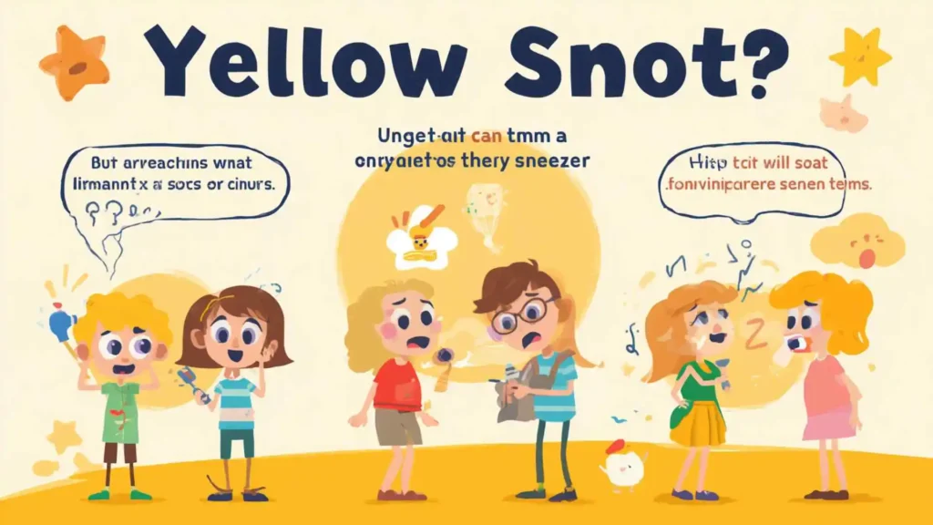 what does yellow snot mean