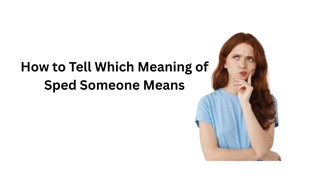 what does sped mean