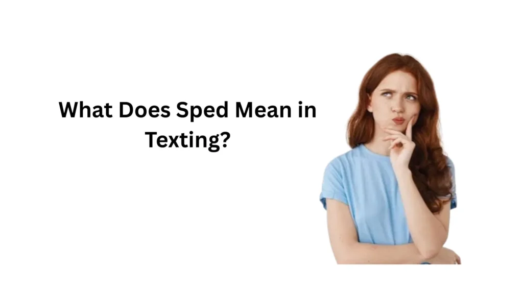 what does sped mean